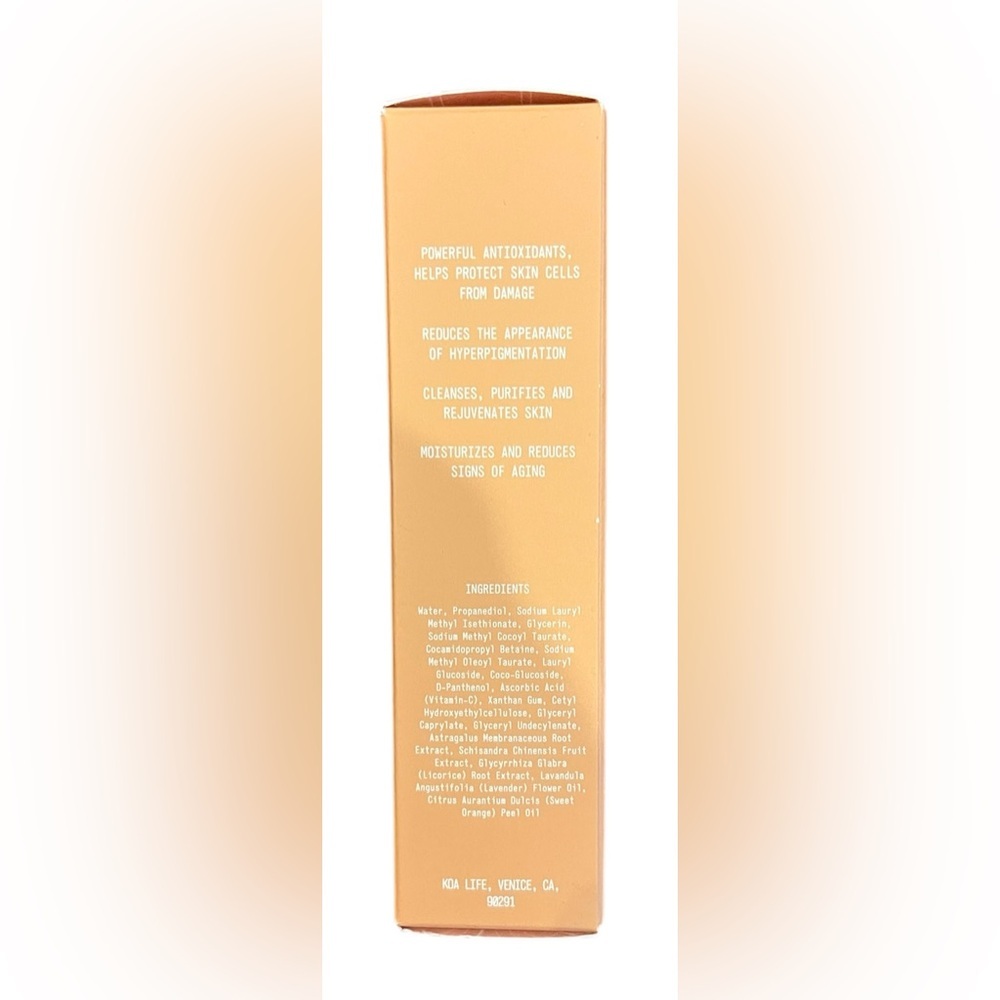 KOA LIFE Vitamin C Vit-C Brightening Cleanser 1.7 FL OZ - NEW - Picture 2 of 3